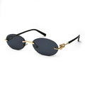 Rimless Oval Sunglasses 02