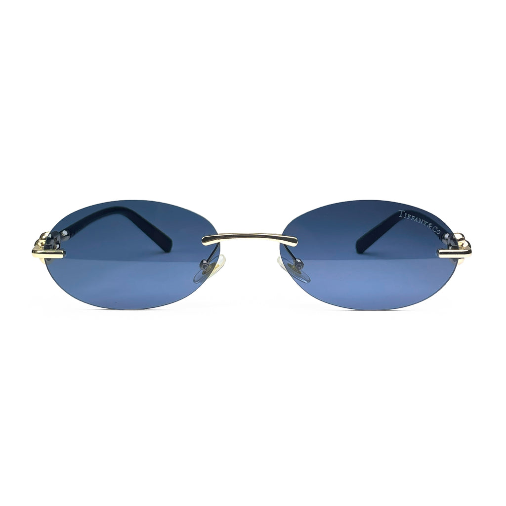 Rimless Oval Sunglasses