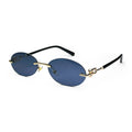 Rimless Oval Sunglasses