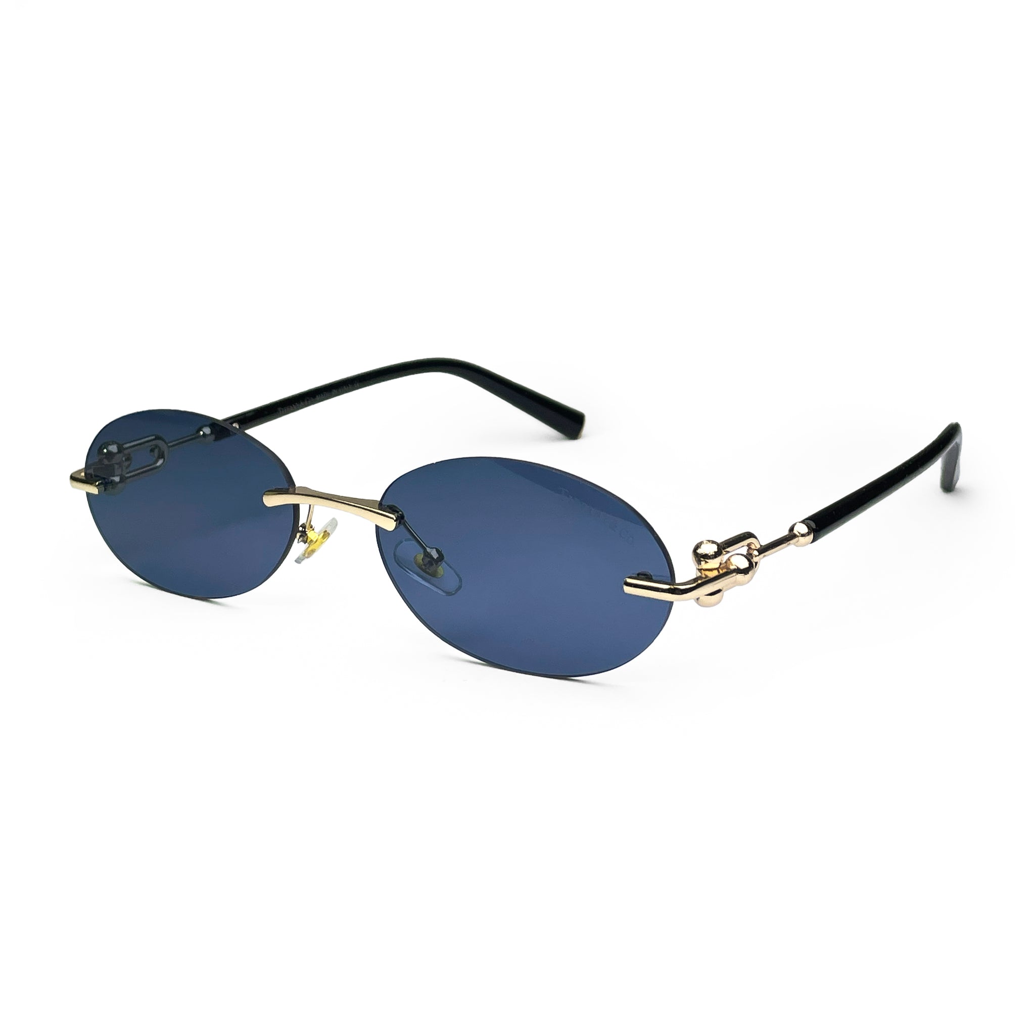 Rimless Oval Sunglasses