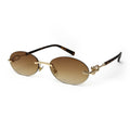 Rimless Oval Sunglasses 03